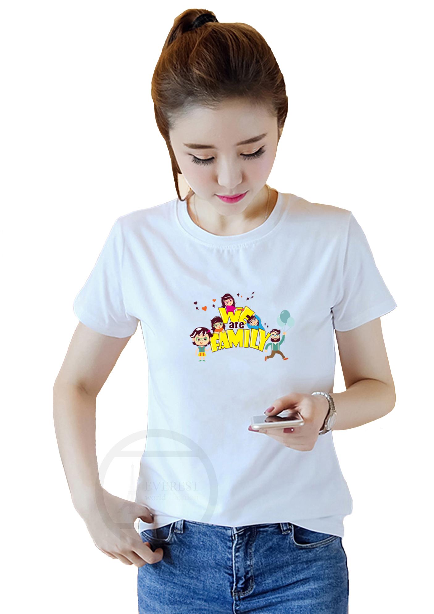 [HCM]Áo thun nữ in hình We Are Family AoK1863