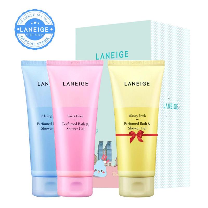 Bộ quà tặng sữa tắm 3 mùi hương Laneige Perfumed Bath & Shower Gel 200ml
