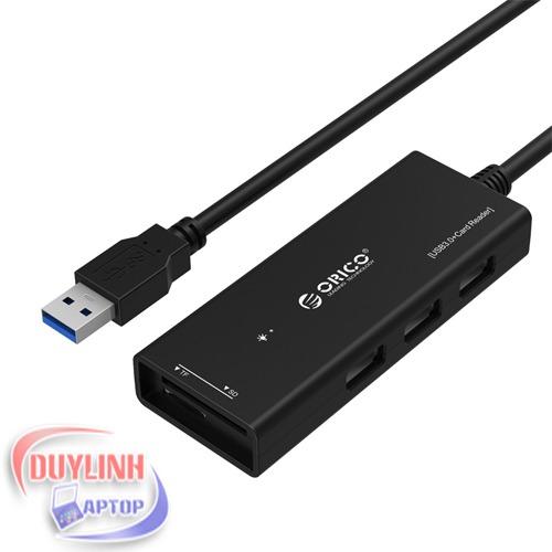 Bộ chia 3 usb 2.0 orico h32ts-u2 tích hợp đầu đọc thẻ tf/sd