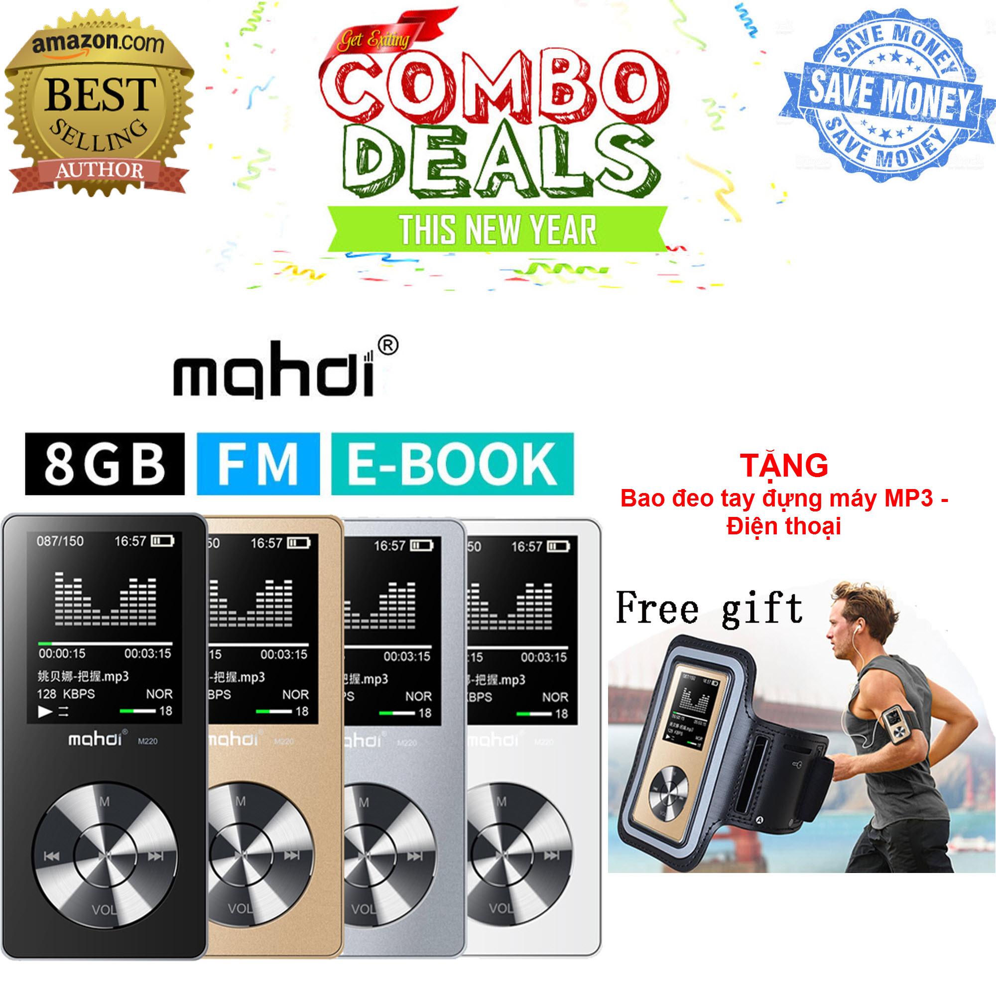Máy nghe nhạc hi-fi lossless mahdi m220 - 8gb + tặng bao đựng máy đeo tay khi tập thể thao