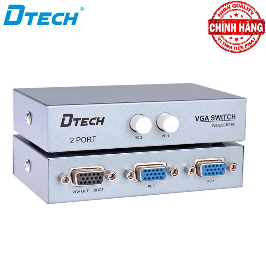 Switch bộ chia cổng VGA 2 ra 1 (2 máy tính ra 1 màn hình) Dtech DT-7032 .