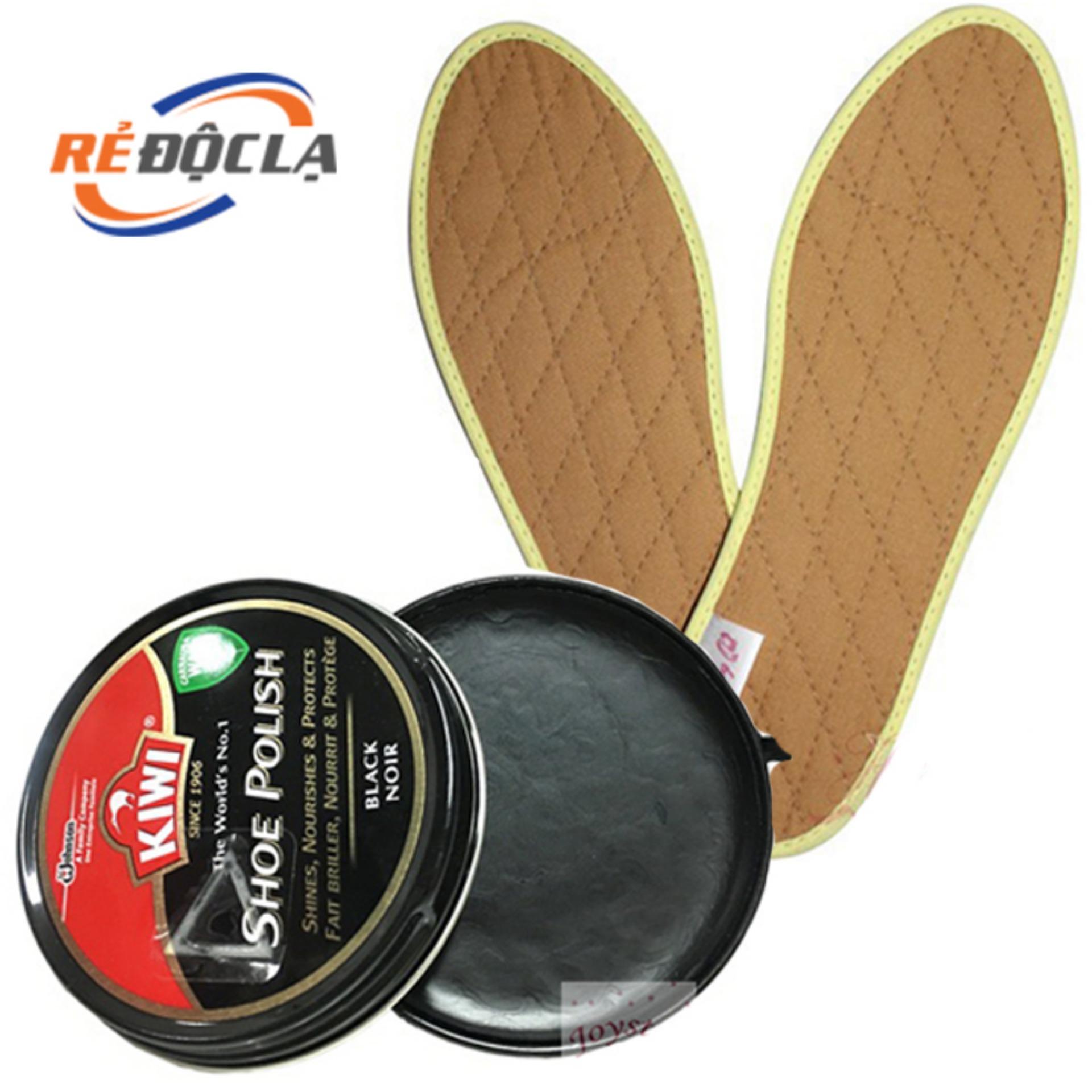 Hộp Xi Đánh Giày Kiwi kèm 1 bộ lót giầy hương Quế- Better Shop