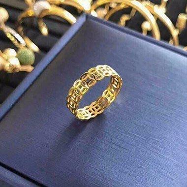 Nhẫn kim tiền mạ vàng 24k phong thủy tài lộc may mắn