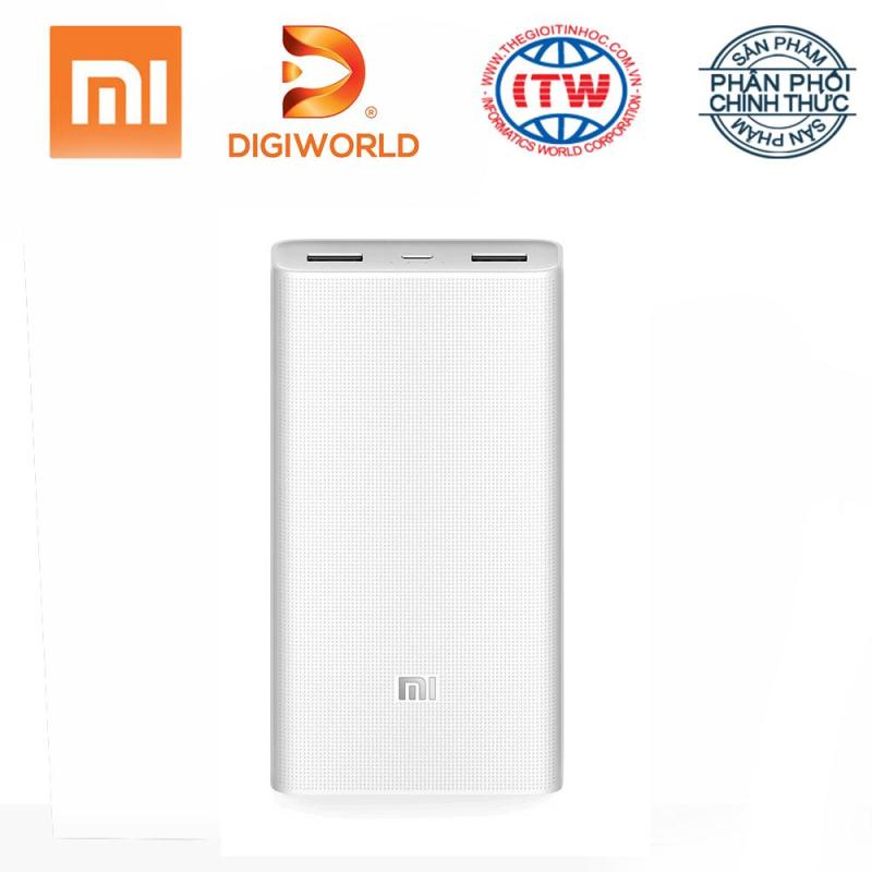 Giá Pin sạc dự phòng Xiaomi 20000 mAh Gen 2c (QC 3.0 hai chiều) - Hãng phân phối chính thức Digiworld