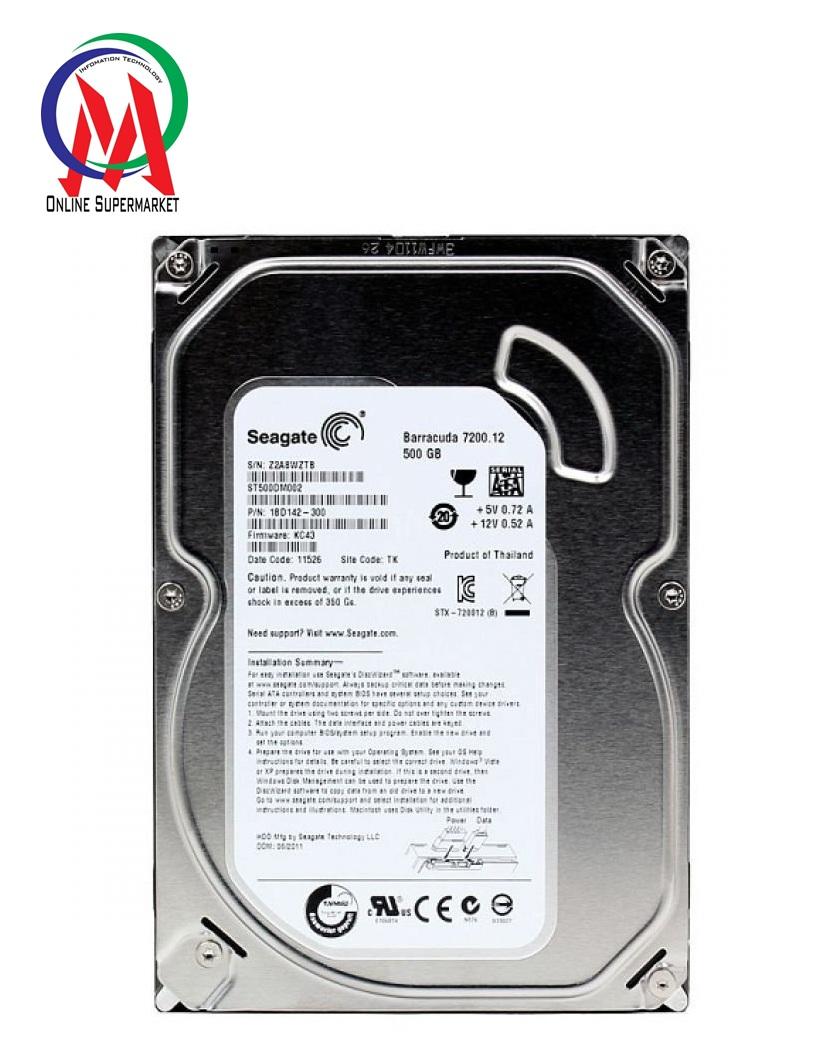 [HCM]Ổ CỨNG PC 500GB SEAGATE BH 24T tặng cáp sata