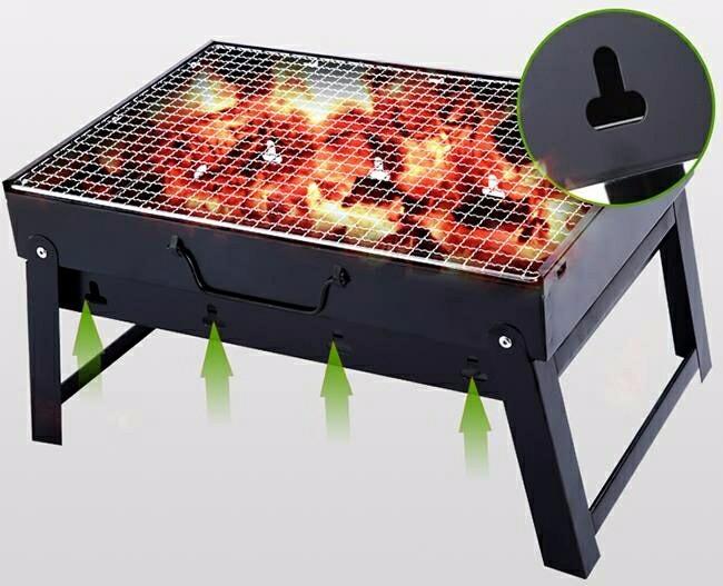Bếp nướng than hoa không khói hình chữ nhật loại 1