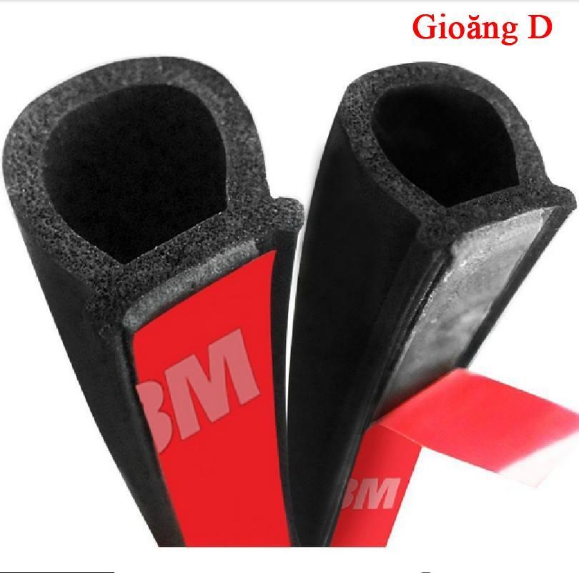Cuộn 14m gioăng D cao su chống ồn, chống bụi, chống thoát hơi điều hòa,... - tặng keo dán