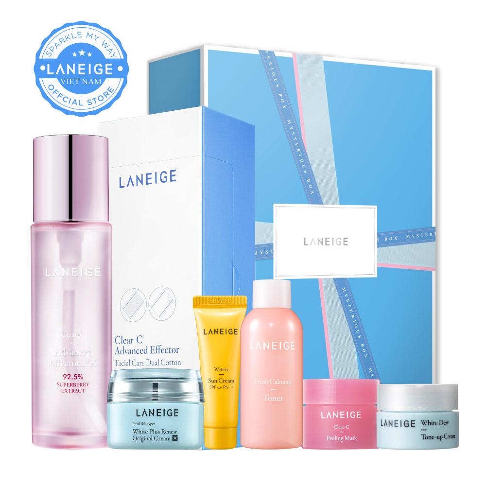 Bộ dưỡng Laneige Clear-C Advanced Effector trắng hồng sáng mịn