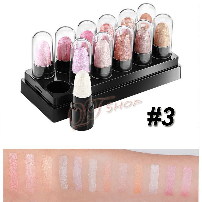 Bộ sáp bóng mắt highlight 12 thỏi Maycreate BM45