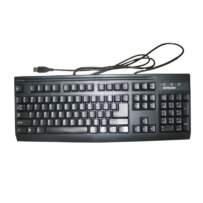 Bàn phím mitsumi loại 1 cổng usb hàng malay nút bấm cực êm