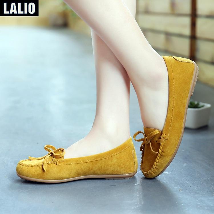 Giày búp bê buộc dây lalio la045