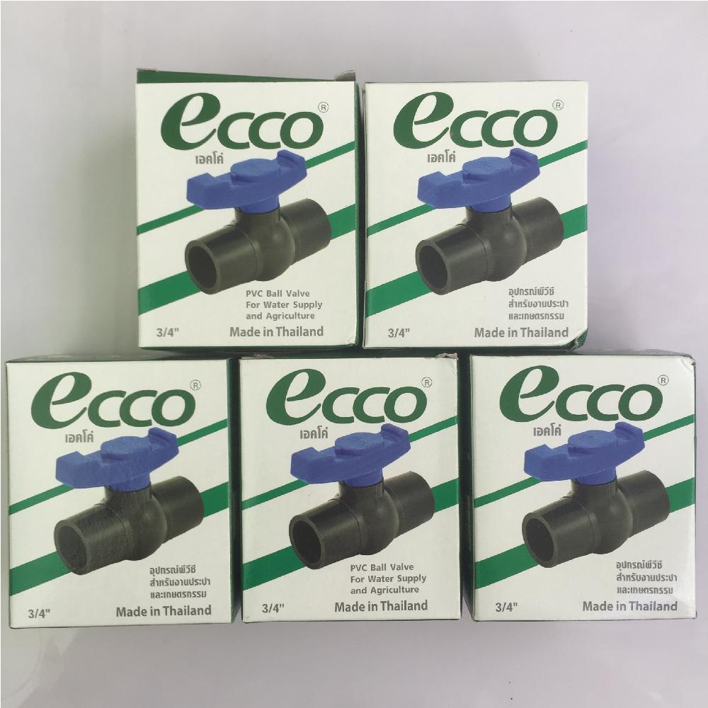 Bộ 5 van khóa nước Ecco phi 27 nhập khẩu từ Thái lan