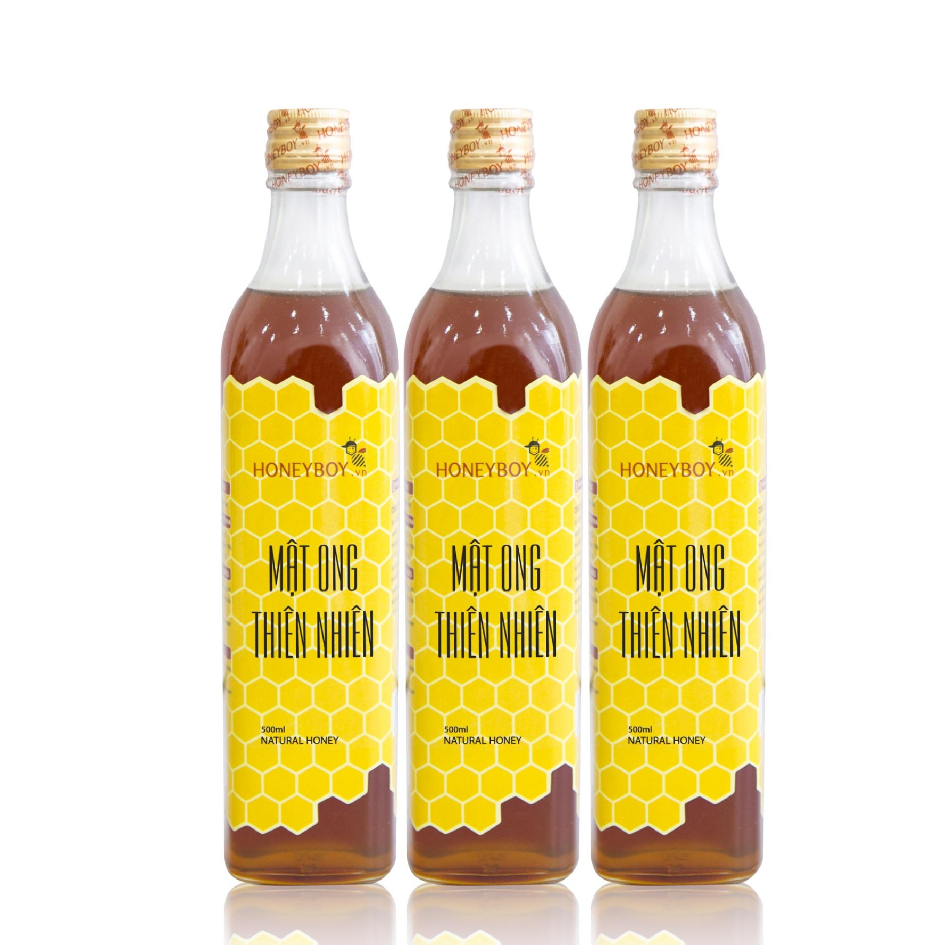 Bộ 3 Mật ong thiên nhiên Honeyboy 500ml
