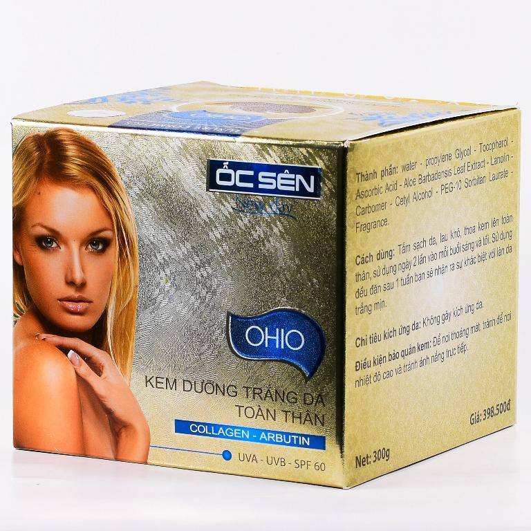 Kem dưỡng trắng da toàn thân ohio ốc sên new day - vip 300g - thanh loan
