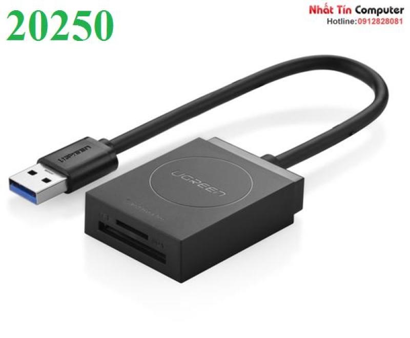 Đầu đọc thẻ nhớ Micro SD/ SD chuẩn USB 3.0 Ugreen UG-20250 chính hãng