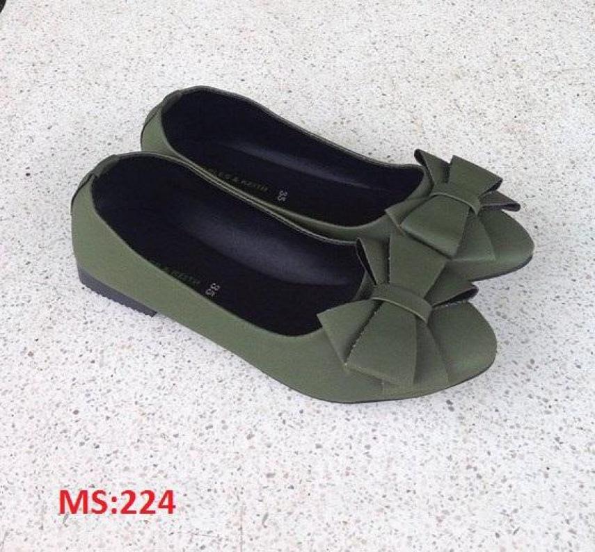 (Miễn ship) Giày nữ, giày búp bê PinkShopGiayDep chất liệu da, êm chân, bền, xinh xắn PinkShopGiayDep - MS:224 giá rẻ