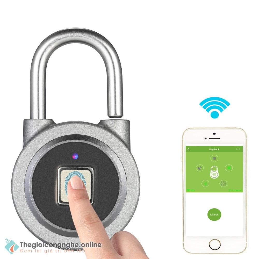 Ổ khoá cửa VÂN TAY - Mở bằng điện thoại CAO CẤP -
