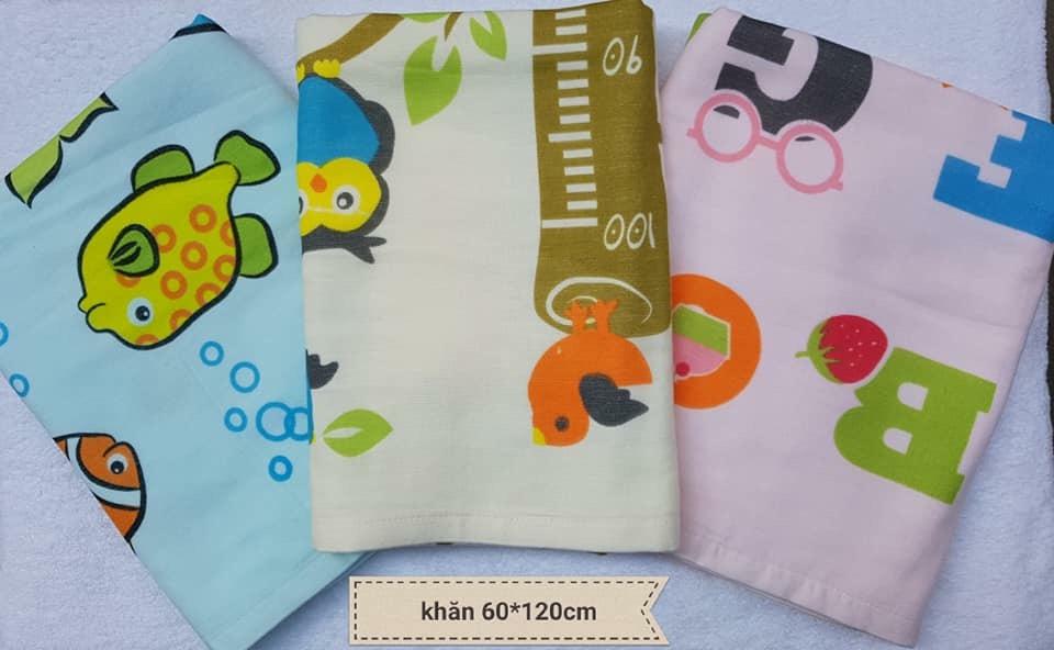 Khăn mollis phong phú 2 lớp 60x120cm cho bé bm5a
