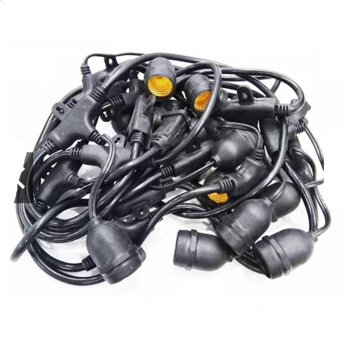 Bộ 10 đuôi đèn e27 liền dây - 5m