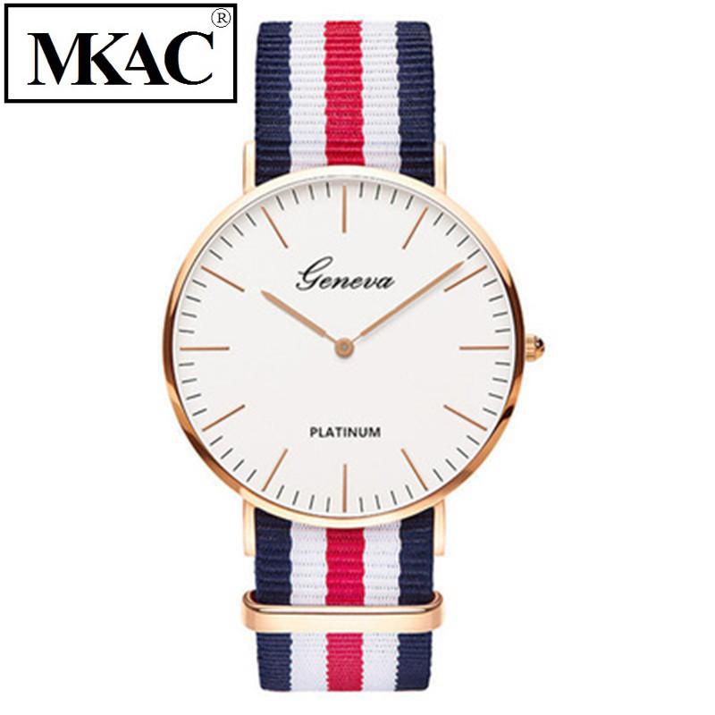 Đồng hồ Unisex dây vải nato Geneva GE002