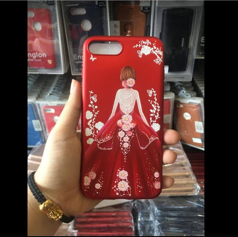 Ốp lưng dẻo thời trang đính đá cho iPhone 7 Plus