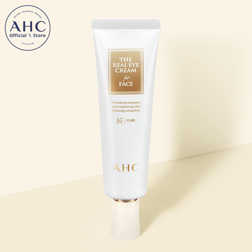 Kem dưỡng mắt có thể sử dụng cho da mặt AHC The Pure Real Eye Cream For Face 60ml