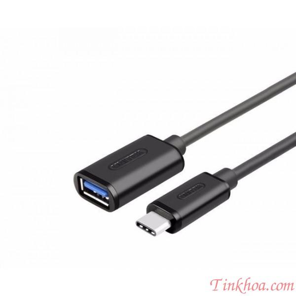 Cáp otg usb type c sang usb 3.0 unitek yc476bk