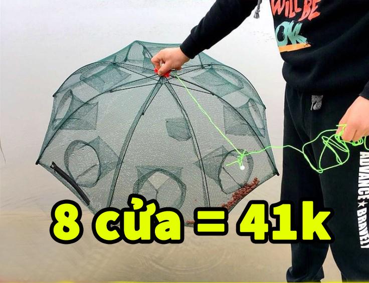 Lưới đánh bắt cá bát quái - 8 cửa cao cấp