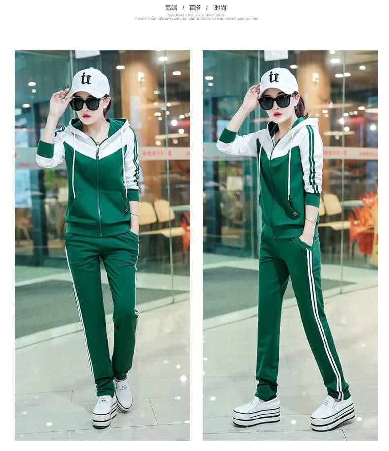 Bộ đồ thể thao thu đông cao cấp phối màu