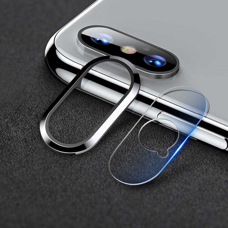 Bộ bảo vệ camera cho iphone xs max hiệu totu - bạc