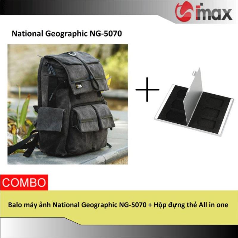 Balo máy ảnh National Geographic NG-5070 + Hộp đựng thẻ All in one