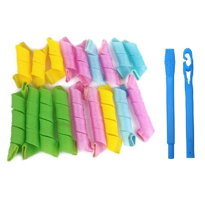 Bộ uốn tóc không dùng nhiệt 18 lô cuốn + 2 móc