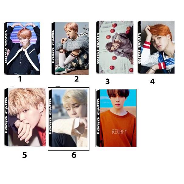 Combo 5 hộp Lomo card Jimin BTS in hình idol siêu ngầu đẹp đẽ dễ thương army
