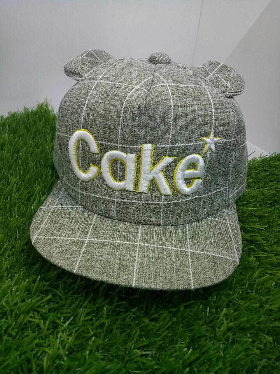 Nón snapback sọc caro thêu 3D dành bé trai từ 1-3 tuổi
