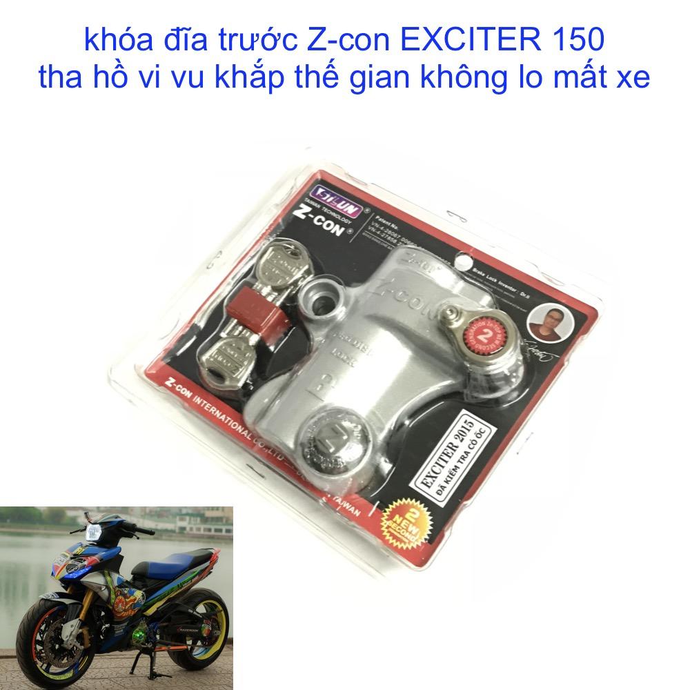 Khóa đĩa trước xe exciter 150 kiểu z-con thanh khang 006000976