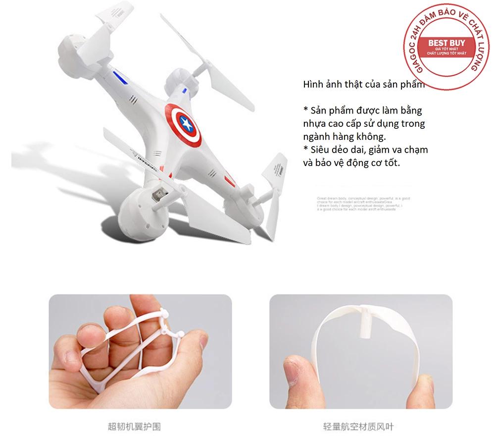 Flycam f504 captain america camera wifi full hd 300.000 điểm ảnh