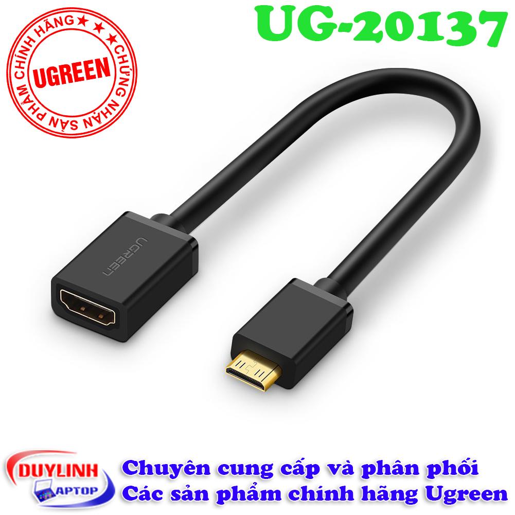 Đầu chuyển Mini HDMI to HDMI âm - UGREEN 20137