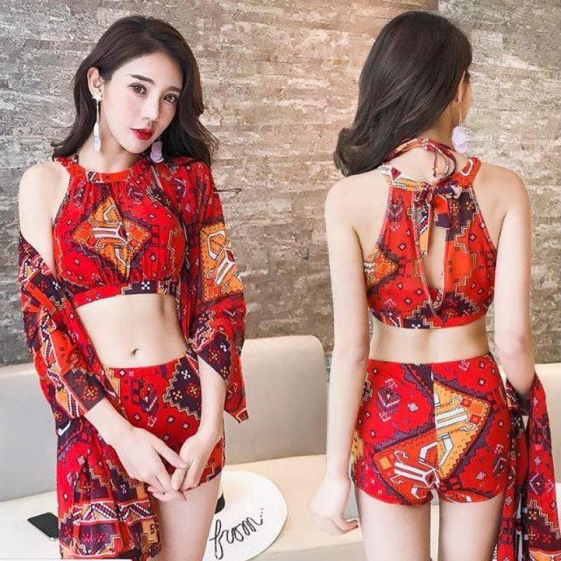 Nơi bán Bộ đồ bơi nữ đẹp - Bikini 2 mảnh kèm khăn voan