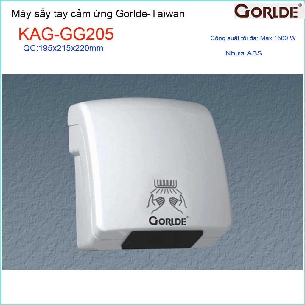 Máy sấy tay cảm ứng Gorlde KAG-GG205 Máy làm không tay tự động máy êm sử dụng bền