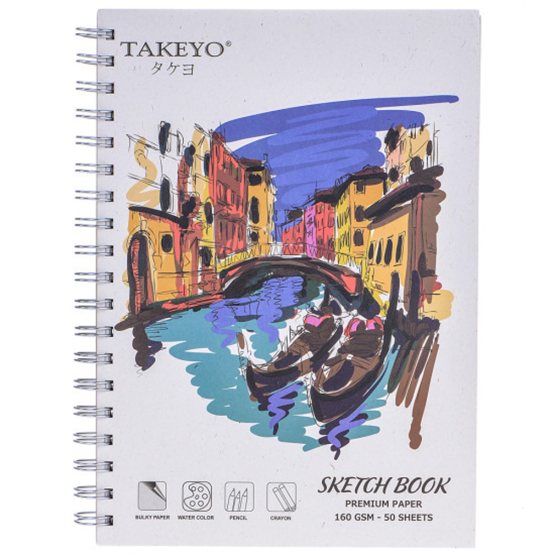 Sổ vẽ Takeyo A4 8524, Chất liệu giấy dày dặn