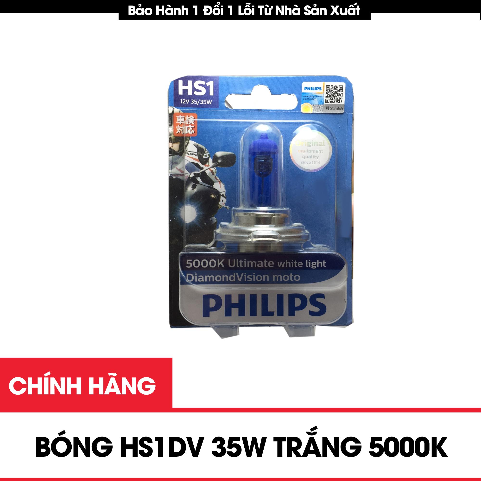 Bóng Đèn Halogen Xe Máy Siêu Sáng 3 Chân HS1DV 12V 35W  Ánh Sáng Trắng 5000k Độ Sáng Vượt Trội