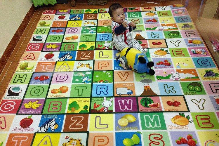 Thảm chơi 2 mặt royalkid cho bé 1m8 x 2m