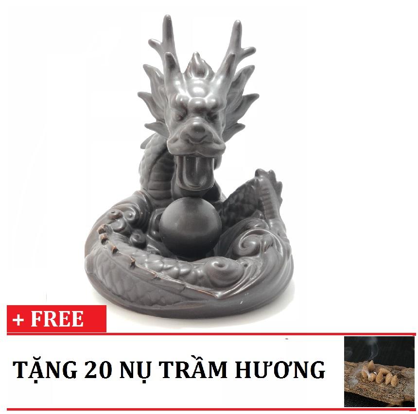 Thác khói trầm hương rồng phun châu