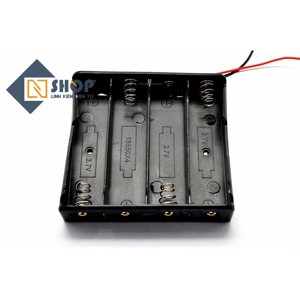 Đế pin 18650 4 cell nối tiếp