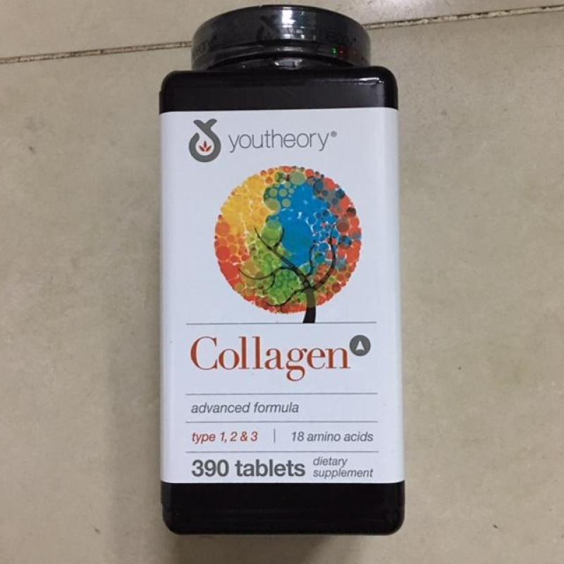 Viên uống ngăn ngừa lão hóa trẻ hóa da Youtheory Collagen +C Type 1 2 & 3 390 viên nhập khẩu
