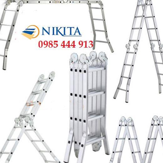 THANG NHÔM GẤP 4 CHÂN CHOÃI 5,8M