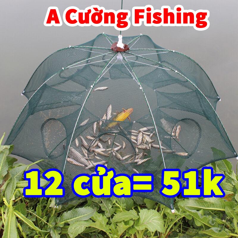 Lưới đánh bắt cá bát quái 12 cửa a cường