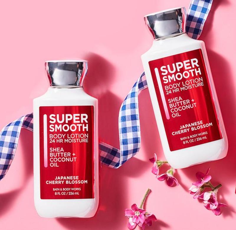 Sữa dưỡng thể Super Smooth Bath&Body work Cherry Blossom 236ml