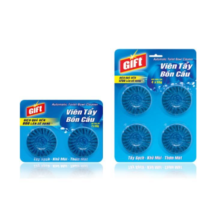Viên tẩy bồn cầu gift vỉ 4 viên - 55g/ viên