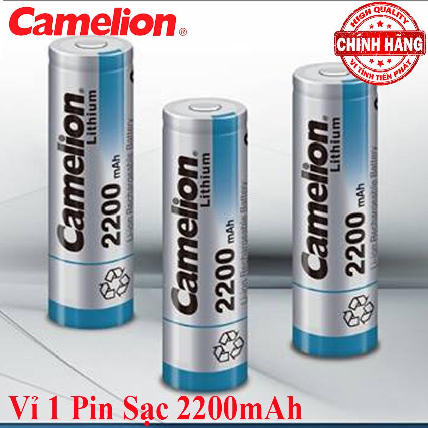 Vỉ 1 Viên Pin Sạc 3.7V 2200mAh Camelion Rechargeable ICR 18650 22BP1 .